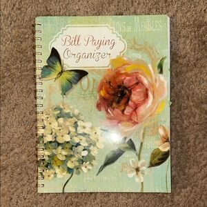Floral Bill Paying Organizer